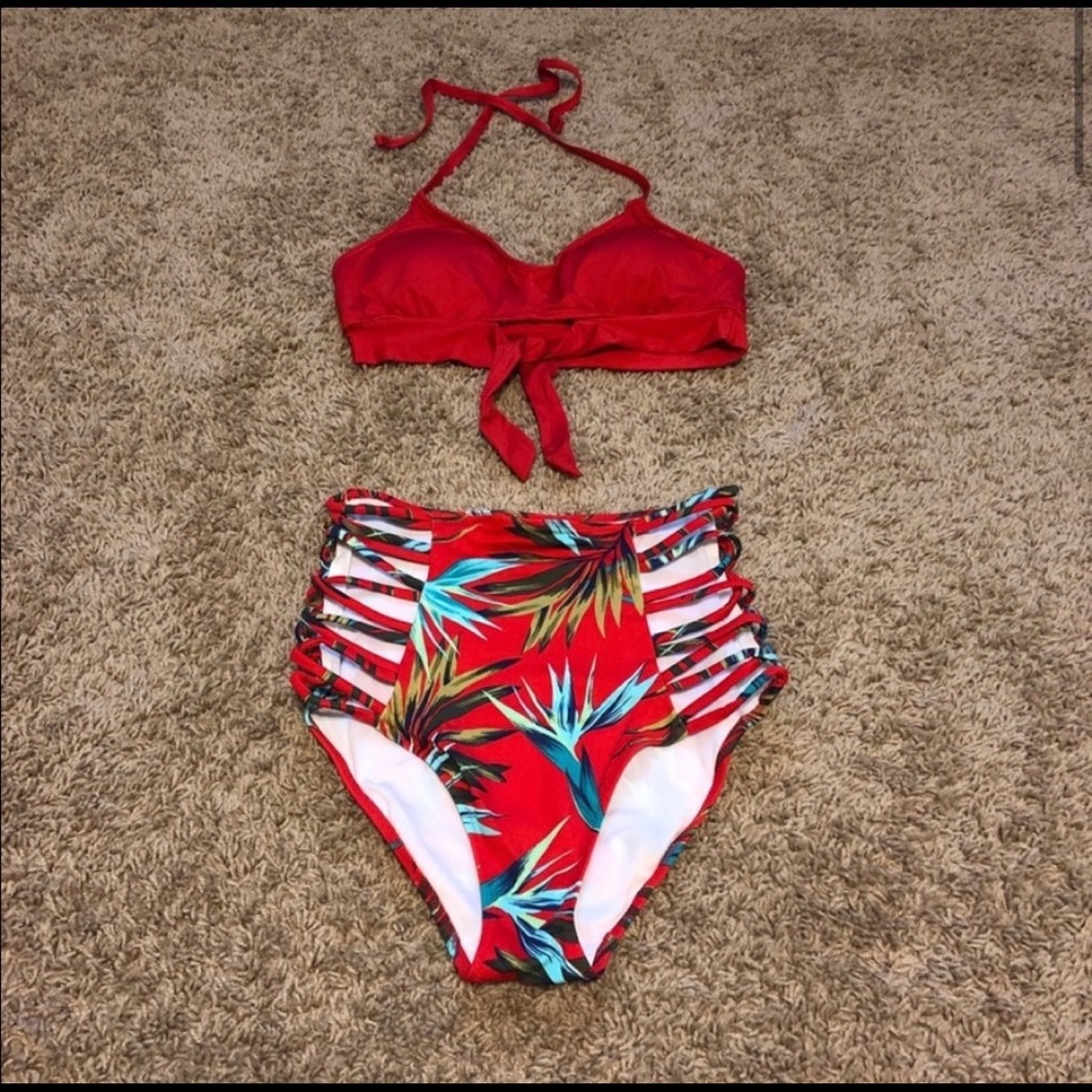 PINK High-waist bikini set